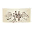 thumbnail image 1 of Picia Two Cowboys Riding Horses In The Desert Pattern Party Banner, Festive Decoration, Holiday Banner, Celebration Decor, Event Banner, Reusable Party Banner-Medium, 1 of 8