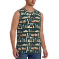 thumbnail image 1 of Picia UAE Travel1 1 mens Cotton Tank Undershirts , Moisture-wicking Ribbed Tanks, Lightweight Cotton Tank Undershirts-Large, 1 of 8