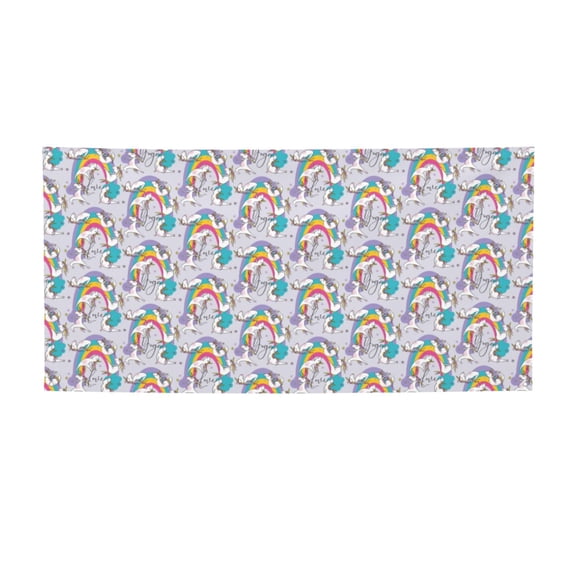 Picia Unicorn DoingYoga Pattern Party Banner, Festive Decoration, Holiday Banner, Celebration Decor, Event Banner, Reusable Party Banner-Small