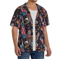 thumbnail image 1 of Picia United States Of America Men's Linen Shirts Short Sleeve Cuban Beach Shirts Casual Shirts Button Down Shirt for Men Beach Summer Wedding Shirt-Small, 1 of 7