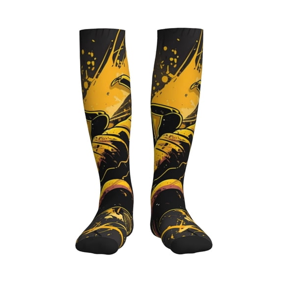 Picia Urban Graffiti Scorpion Illustration Printed Sports Compression Socks - 15-20mmHg Graduated Compression, High-Performance Soft and Breathable Socks for Men and Women