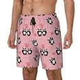thumbnail image 1 of Picia Valentine'S Day Panda pattern Mens Swim Trunks with Compression Liner Stretch Beach Shorts Quick Dry with Zipper Pockets No-Chafing Board Shorts-Medium, 1 of 9