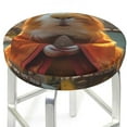 thumbnail image 1 of Picia Valley Meditating Guinea Pig pattern Round Stool Covers Comfy Seat Covers Stretch Removable WashableChair Slipcover Round Bar Chair Cushion Cover-14 inch, 1 of 7