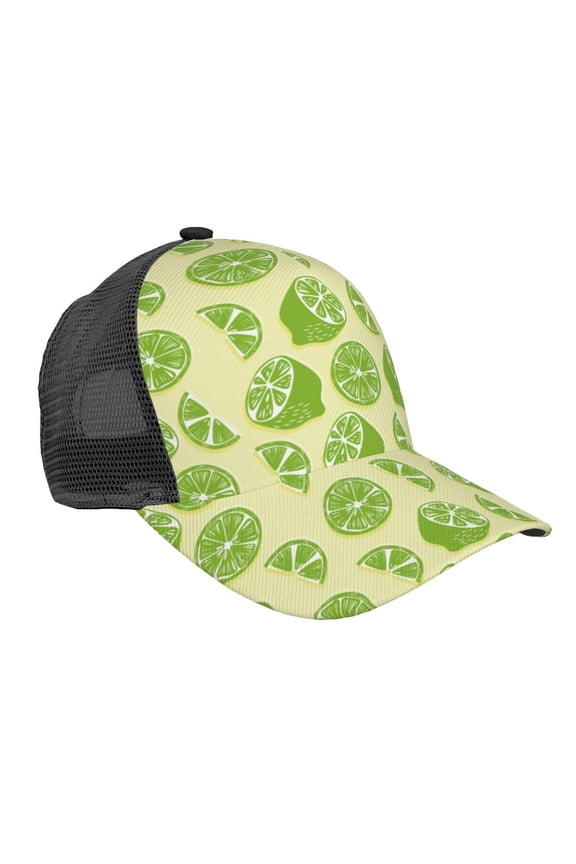 Various Lemons Pattern Trucker Hat,Baseball Cap,Sun Protection Cap,Stylish Headwear,Leisure Cap,Outdoor Sports Cap