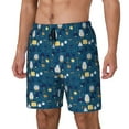 thumbnail image 1 of Picia Various Lights pattern Mens Swim Trunks with Compression Liner Stretch Beach Shorts Quick Dry with Zipper Pockets No-Chafing Board Shorts-Small, 1 of 9