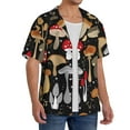 thumbnail image 1 of Picia Various Mushrooms Men's Linen Shirts Short Sleeve Cuban Beach Shirts Casual Shirts Button Down Shirt for Men Beach Summer Wedding Shirt-XX-Large, 1 of 7