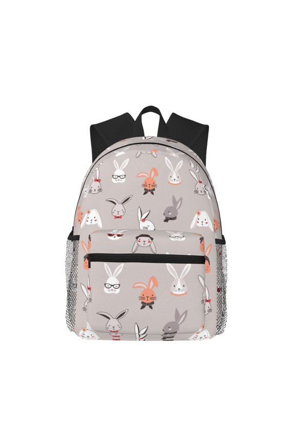 Various Rabbits Large Capacity Backpack Classic Style Backpack Casual Backpack Water-Resistant School Work Travel Outdoor Backpack