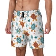 thumbnail image 1 of Picia Various Turtle pattern Mens Swim Trunks with Compression Liner Stretch Beach Shorts Quick Dry with Zipper Pockets No-Chafing Board Shorts-3X-Large, 1 of 9