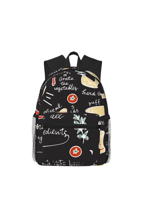 Vegetable Quiche Large Capacity Backpack Classic Style Backpack Casual Backpack Water-Resistant School Work Travel Outdoor Backpack