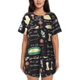 thumbnail image 1 of Picia Vegetable Quiche Pajamas Sets for Women Soft Short-Sleeved Pjs with Lounge Shorts Two Piece Sleepwear-Large, 1 of 9