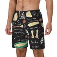 thumbnail image 1 of Picia Vegetable Quiche pattern Mens Swim Trunks with Compression Liner Stretch Beach Shorts Quick Dry with Zipper Pockets No-Chafing Board Shorts-XX-Large, 1 of 9