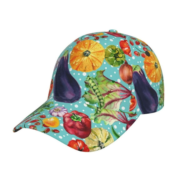 Picia Vegetable pattern Trucker Low Profile Hat Men Women Baseball Cap Dad Hat Adjustable Unconstructed Plain Cap