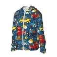 thumbnail image 1 of Picia Vehicles Cartoon with Funny Drivers Women's Men's UPF 50+ Sun Protection Hoodie Shirt Long Sleeve SPF Fishing Outdoor UV Hiking Lightweight Shirts-3X-Large, 1 of 9