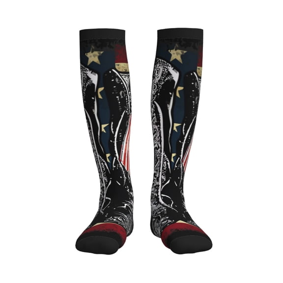 Picia Veterans Day1 Printed Sports Compression Socks - 15-20mmHg Graduated Compression, High-Performance Soft and Breathable Socks for Men and Women
