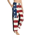 thumbnail image 1 of Picia Vintage American Flag Womens Soft Woven Cotton Elastic Waistband Sleep Pajama Pant Lounge Sleep Pant With Pockets And Drawstring-XX-Large, 1 of 9
