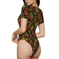 thumbnail image 1 of Picia Vintage Autumn Plants Butterfly Womens One Piece Swimsuits Modest Tummy Control Bathing Suits Lace Up Slimming Swim Suit-Small, 1 of 9