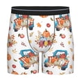 thumbnail image 1 of Picia Vintage Autumn Truck Pattern Men's Athletic Long Leg Briefs , Performance Stretch Underwear，Moisture-Wicking, 1 of 7