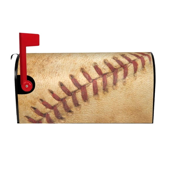 Picia Vintage Baseball Magnetic Mailbox Cover Standard Size-21x18 in