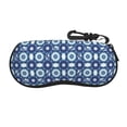 thumbnail image 1 of Picia Vintage Blue Print Sunglasses Case, Eyeglasses Case Protector Large Glasses Case, Key Lock Case Protective Glasses Holder Eyeglasses Cases, 1 of 8