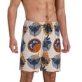 thumbnail image 1 of Picia Vintage Botanical Butterfly Art Pajama Shorts for Men, Men's Pajama Bottoms, Sleepwear,Short Pajama Pants-XX-Large, 1 of 9