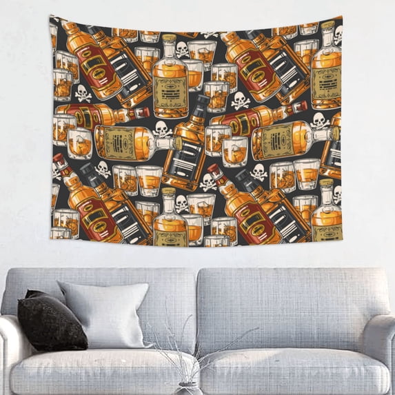 Picia Vintage Bottles Pattern Tapestry-Tapestries for Bedroom Living Room Dorm(29x37")