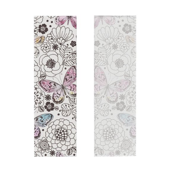 Picia Vintage Butterflies Pattern Cooling Towels (40"x12") Cool Towel, Cold Towel, Microfiber Soft Breathable Chilly Ice Towel