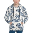 thumbnail image 1 of Picia Vintage Floral 1 Pattern Youth Hoodie - Warm Pullover Sweatshirt with Kangaroo Pocket, Ideal for Boys and Girls-Large, 1 of 6
