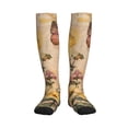 thumbnail image 1 of Picia Vintage Floral Butterfly Collage Printed Sports Compression Socks - 15-20mmHg Graduated Compression, High-Performance Soft and Breathable Socks for Men and Women, 1 of 5