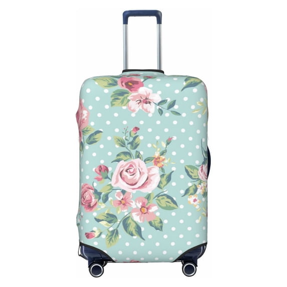Picia Vintage Floral Luggage Protector Cover Thicken Suitcase Protector Cover Fit 18-32 Inch Luggage-X-Large