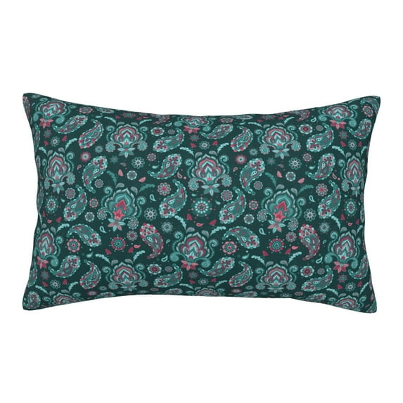 Picia Vintage Floral Pattern Plush Pillow Case – Soft and Cozy Cushion Cover, Hypoallergenic Throw Pillow Case for Home Decor-16"x24"