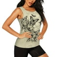 thumbnail image 1 of Picia Vintage Floral Pattern Women's Workout Tank Top,Breathable Activewear,Slim Fit Athletic Top,Versatile Workout Moisture-wicking top-, 1 of 9
