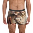 thumbnail image 1 of Picia Vintage Floral Vase With Books Pattern Men’s Boxer Briefs – Soft & Breathable Underwear, Stretchy & Comfortable Fit, Supportive Pouch Design, Moisture-Wicking-XX-Large, 1 of 5