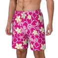 thumbnail image 1 of Picia Vintage Flowers pattern Mens Swim Trunks with Compression Liner Stretch Beach Shorts Quick Dry with Zipper Pockets No-Chafing Board Shorts-XX-Large, 1 of 9