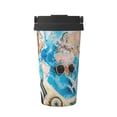 thumbnail image 1 of Picia Vintage Map Travel Essentials Pattern 500ml Carry Insulated Coffee Mug, Stainless Steel Travel Mug with Hidden Handle, Leak-Proof for Car, Office, Home, and Outdoor Use, 1 of 8