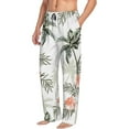 thumbnail image 1 of Picia Vintage Palm Trees Mens Soft Woven Cotton Elastic Waistband Sleep Pajama Pant Lounge Sleep Pant With Pockets And Drawstring-X-Large, 1 of 9