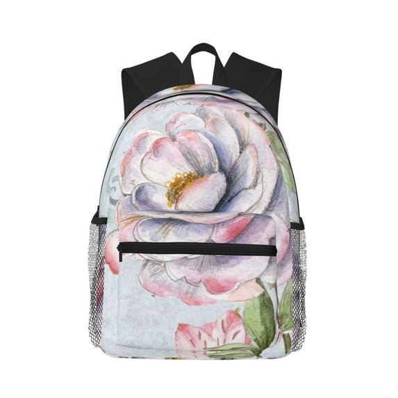 Picia Vintage Rose Large Capacity Backpack Classic Style Backpack Casual Backpack Water-Resistant School Work Travel Outdoor Backpack