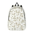 thumbnail image 1 of Picia Vintage Stylized White Color Printed Canvas Daypack - Stylish and Durable Vintage Compact Backpack - Class, Work, Travel, or Laptop Bookbag,Organized Compartments-Medium, 1 of 6