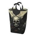 thumbnail image 1 of Picia Vintage Winged Rose Skull Laundry Basket With Handles Laundry Hamper Toys Storage Organizer Foldable Bucket Washing Bin Dirty Clothes Bag For Home Bathroom Bedroom Dorm, 1 of 6