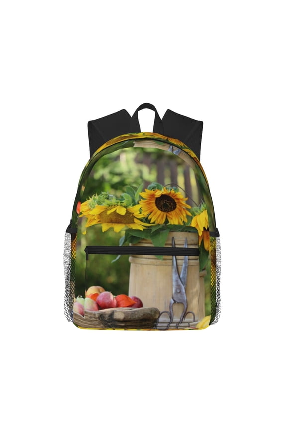 Vintage Wooden Bucket Large Capacity Backpack Classic Style Backpack Casual Backpack Water-Resistant School Work Travel Outdoor Backpack