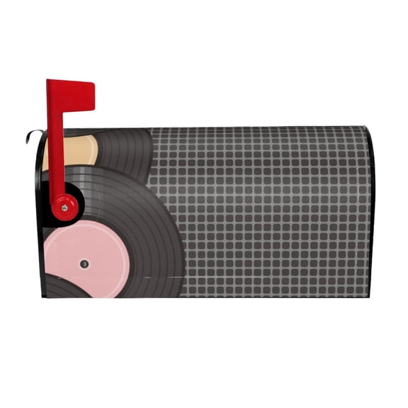 Picia Vinyl Records Magnetic Mailbox Cover Standard Size-25.5x21 in