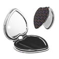 thumbnail image 1 of Picia Vinyl Records Musical Notes for Compact Vanity Mirror , Travel Makeup Mirror , Portable Magnifying Cosmetic Mirror for Daily, Work, Business-Heart Shape, 1 of 9