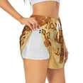 thumbnail image 1 of Picia Not All Those Who Wander Are Lost2 Pattern Women's 2 in 1 Athletic Running Shorts High Waisted Workout Casual Gym Sweat Shorts with Comfy Liner Zipper Pockets-X-Large, 1 of 9