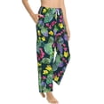 thumbnail image 1 of Picia Watercolor Cactuses Womens Soft Woven Cotton Elastic Waistband Sleep Pajama Pant Lounge Sleep Pant With Pockets And Drawstring-X-Large, 1 of 9