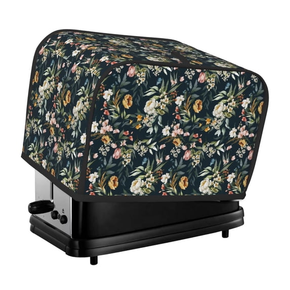 Picia Watercolor Floral Print 2 Slice Toaster Cover , Toaster Protector Dustproof Kitchen Appliance Cover, Kitchen Appliance Dustproof Protector