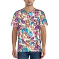 thumbnail image 1 of Picia Watercolor Owl Pattern Mens Polo Shirts Quick Dry Short Sleeve Golf T Shirt Performance Moisture Wicking Casual Workout Baseball T-shirt-Large, 1 of 7