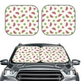 thumbnail image 1 of Picia Watermelon And Kiwi 2 Piece Car Windshield Sun Shade Foldable | Foldable Sun Shield for Front Window Blocks UV Rays and Keeps Your Vehicle Cool-Small, 1 of 7