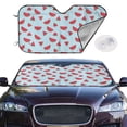 thumbnail image 1 of Picia Watermelon Curved Windshield Sunshade Accordion Folding Style Auto Shade for Car Truck SUV Van Blocks UV Ray Sun Visor Protector -Medium, 1 of 7