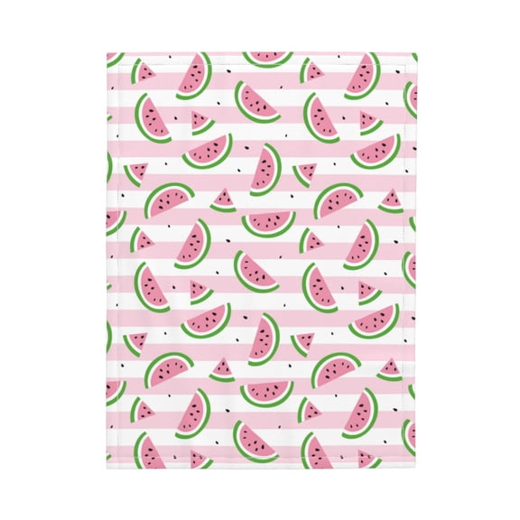 Picia Watermelon Pattern Baby Soft Dot Blanket with Silky Satin Backing Baby Gifts for Boys and Girls (30" x 40")