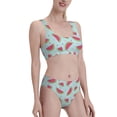 thumbnail image 1 of Picia Watermelon Women's High Waisted Bikini Scoop Neck Swimsuit Two Pieces Bathing Suit-X-Large, 1 of 8