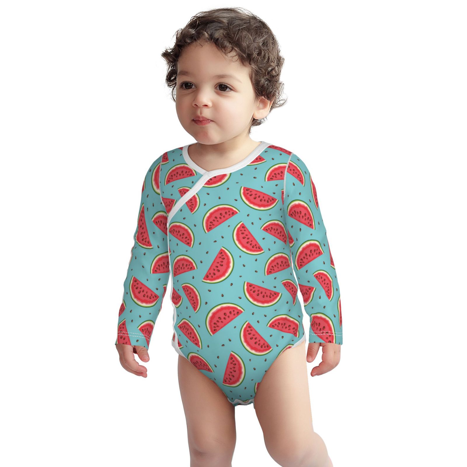 Picia Watermelon for unisexbaby Longsleeve Bodysuit,Newborn Baby Boy